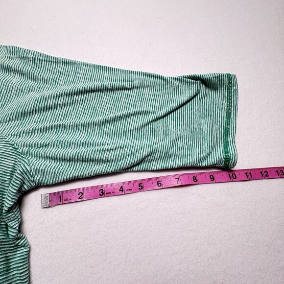 CATHERINES Women Top Pullover Long Sleeve Hooded Pocket Stripe Sz 1x Green 49-26 - Picture 8 of 12